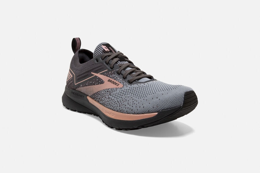 Brooks Ricochet 3 Road Running Shoes - Womens - Dark Grey/Pink - GQ1498027